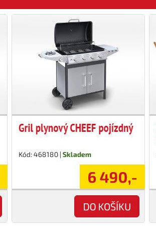 Gril plynový CHEEF pojízdný - UNI HOBBY akcniletaky.com