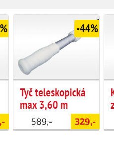 Tyč teleskopická max 3,60 m - UNI HOBBY akcniletaky.com