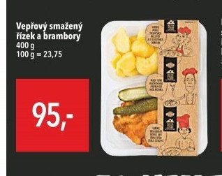 Vepřový smažený řízek a brambory