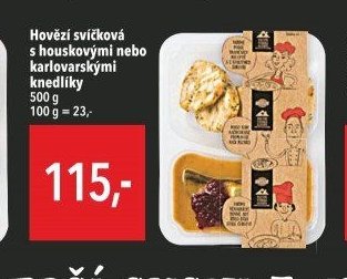 Hovězí svíčková s houskovými nebo karlovarskými knedlíky