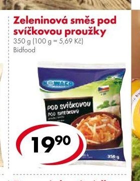 Zeleninová směs pod svíčkovou proužky