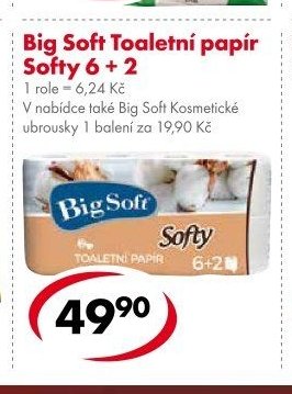 Big Soft Toaletní papír Softy 6 + 2