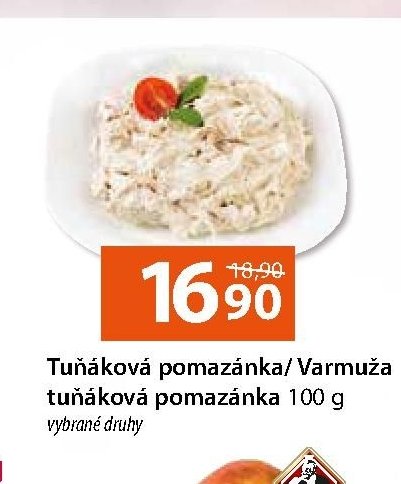 Tuňáková pomazánka/ Varmuža tuňáková pomazánka 100 g
