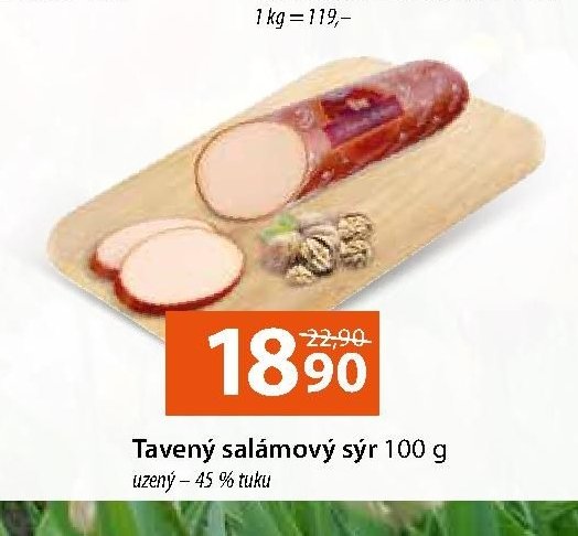 Tavený salámový sýr 100 g