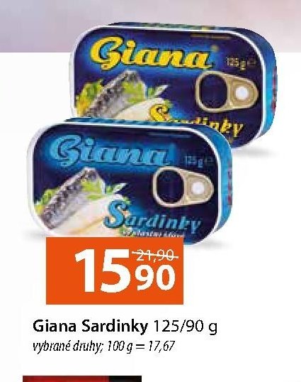 Giana Sardinky 125/90 g