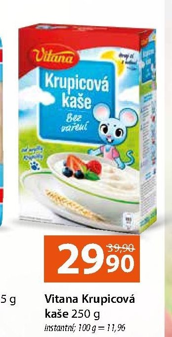 Vitana Krupicová kaše 250 g