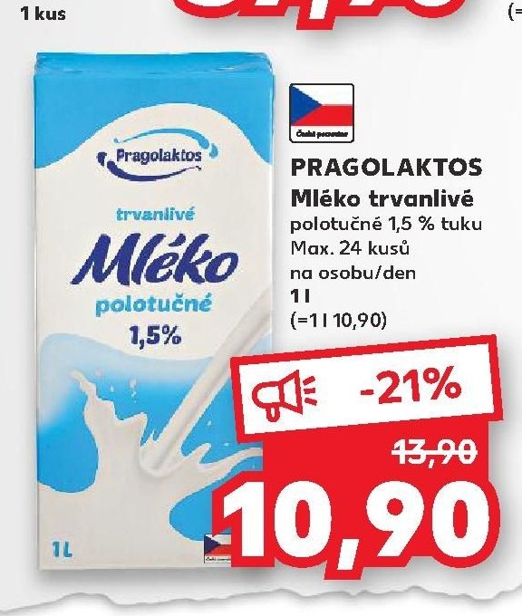 PRAGOLAKTOS Mléko trvanlivé