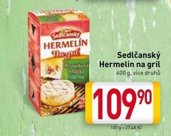 Sýr Hermelín na gril Sedlčanský - BILLA akcniletaky.com