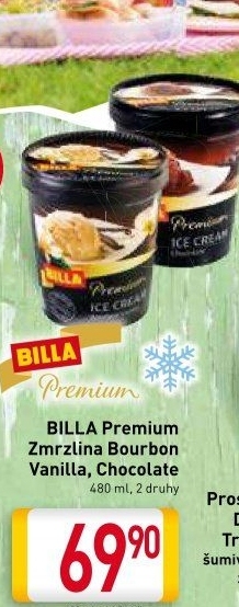 Zmrzlina v kelímku Premium Billa