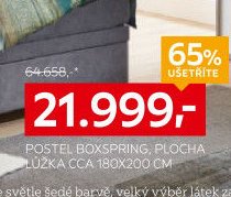 POSTEL BOXSPRING, PLOCHA LŮŽKA CCA 180X200 CM