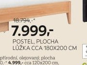 POSTEL, PLOCHA LŮŽKA CCA 180X200 CM