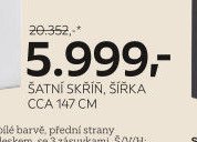 ŠATNÍ SKŘÍŇ, ŠÍŘKA CCA 147 CM