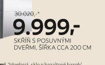 SKŘÍŇ S POSUVNÝMI DVEŘMI, ŠÍŘKA CCA 200 CM