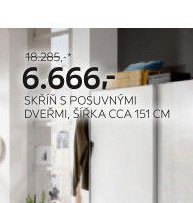 skříň s posuvnými dveřmi