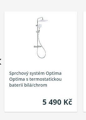 Sprchový systém Optima Optima s termostatickou baterií bílá/chrom - Siko Koupelny & Kuchyně akcniletaky.com