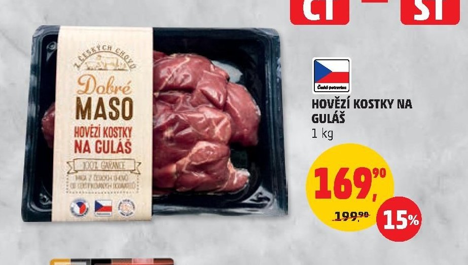 HOVĚZÍ KOSTKY NA GULÁŠ