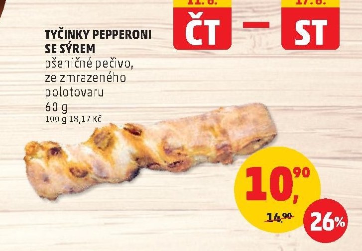 TYČINKY PEPPERONI SE SÝREM
