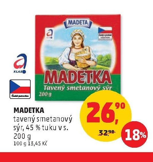 MADETKA tavený smetanový sýr 200 g