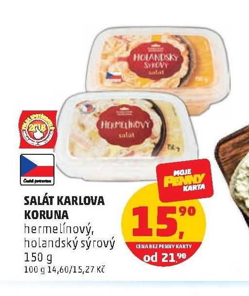 SALÁT KARLOVA KORUNA hermelínový, holandský sýrový