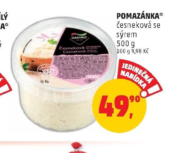 Pomazánka česneková se sýrem