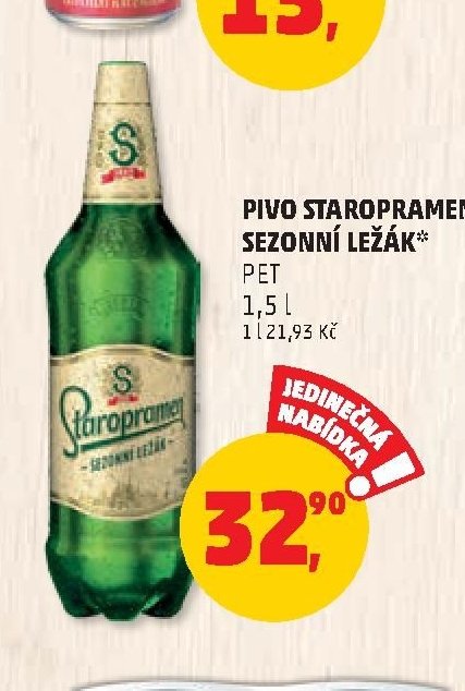 Pivo Staropramen Sezónní ležák