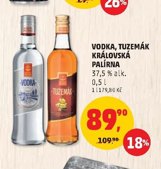 Vodka, Tuzemák Královská palírna