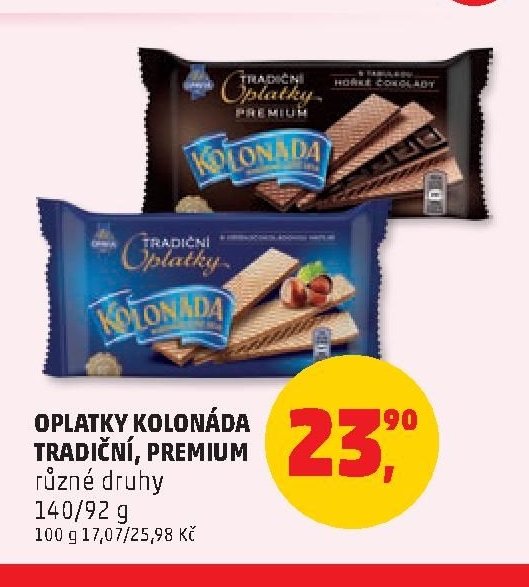 Oplatky Kolonáda Tradiční, Premium