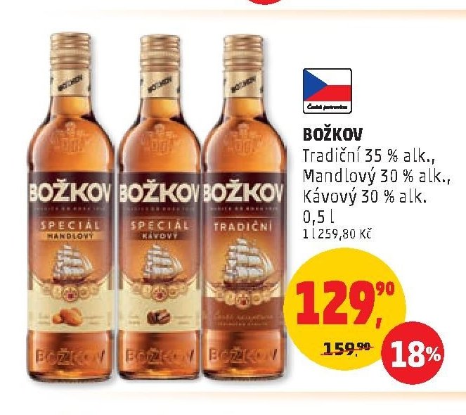 Božkov (Tradiční, Mandlový, Kávový)