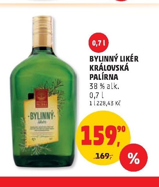 Bylinný likér Královská palírna