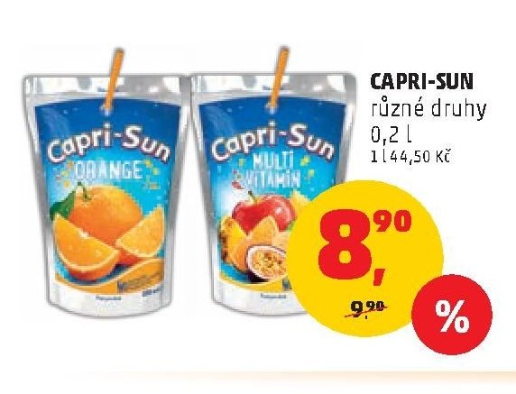 Capri-Sun různé druhy