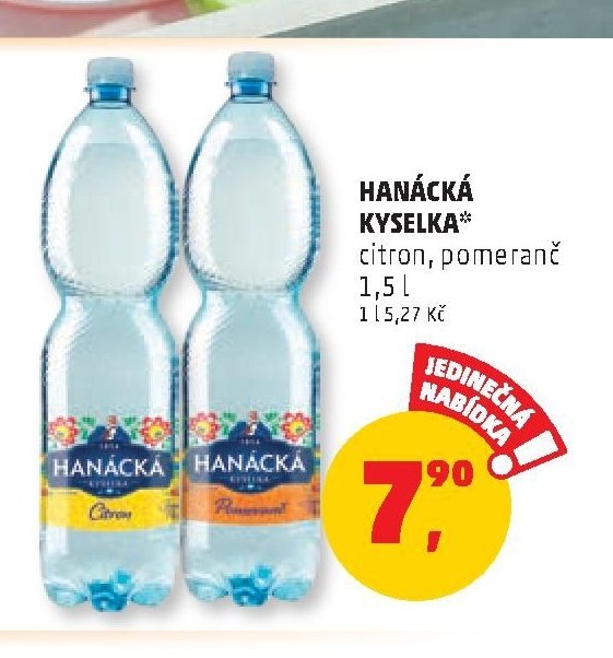 Hanácká Kyselka citron, pomeranč