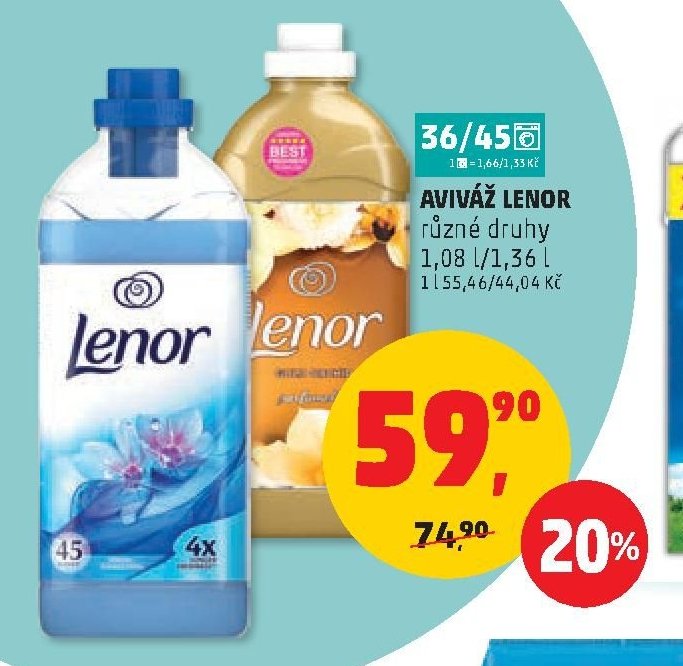 AVIVÁŽ LENOR různé druhy