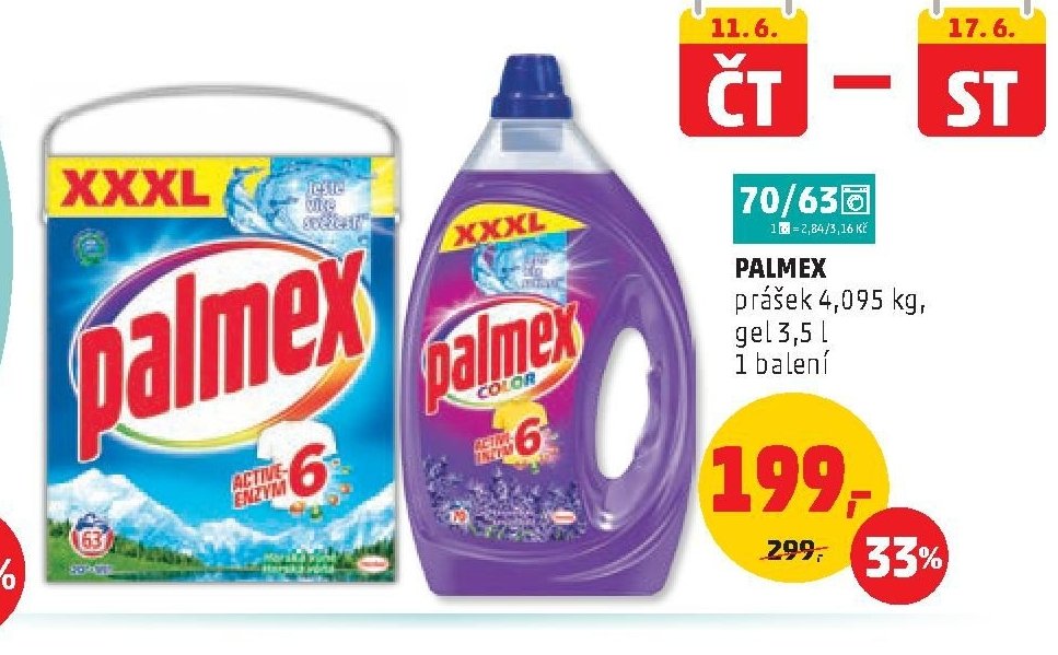PALMEX prášek 4,095 kg, gel 3,5 l