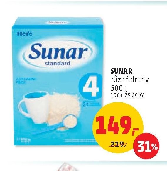 SUNAR různé druhy