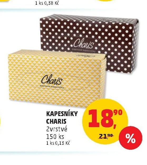 KAPESNÍKY CHARIS 2vrstvé