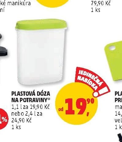 Plastová dóza na potraviny