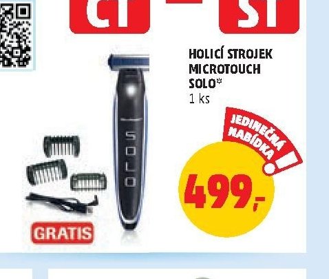 HOLICÍ STROJEK MICROTOUCH SOLO