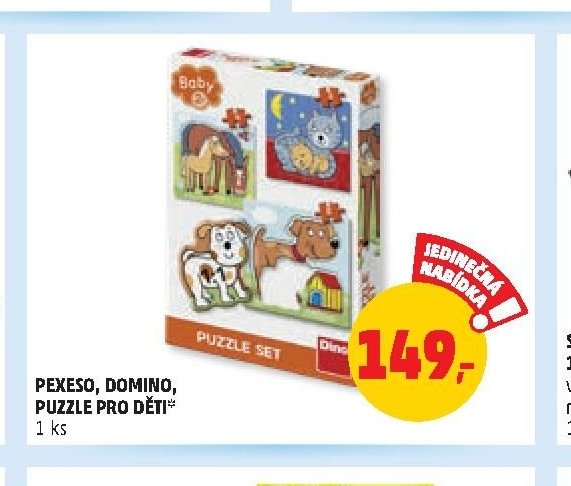 PEXESO, DOMINO, PUZZLE PRO DĚTI