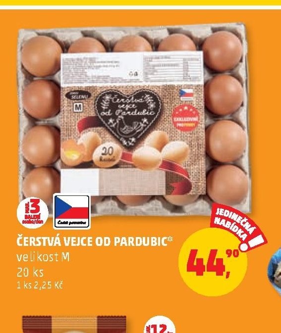 Čerstvá vejce od Pardubic
