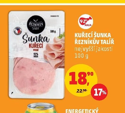 Kuřecí šunka Řezníkův talíř
