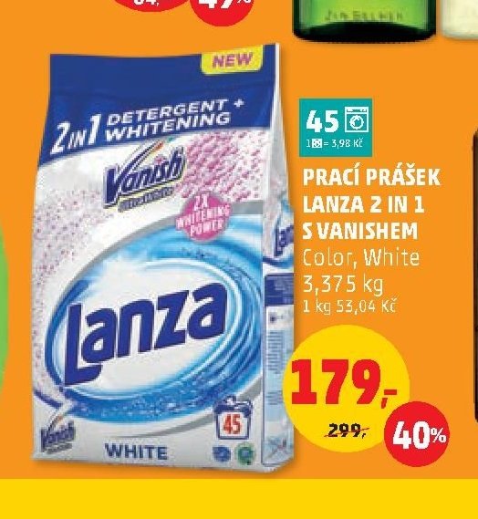 Prací prášek Lanza 2 in 1