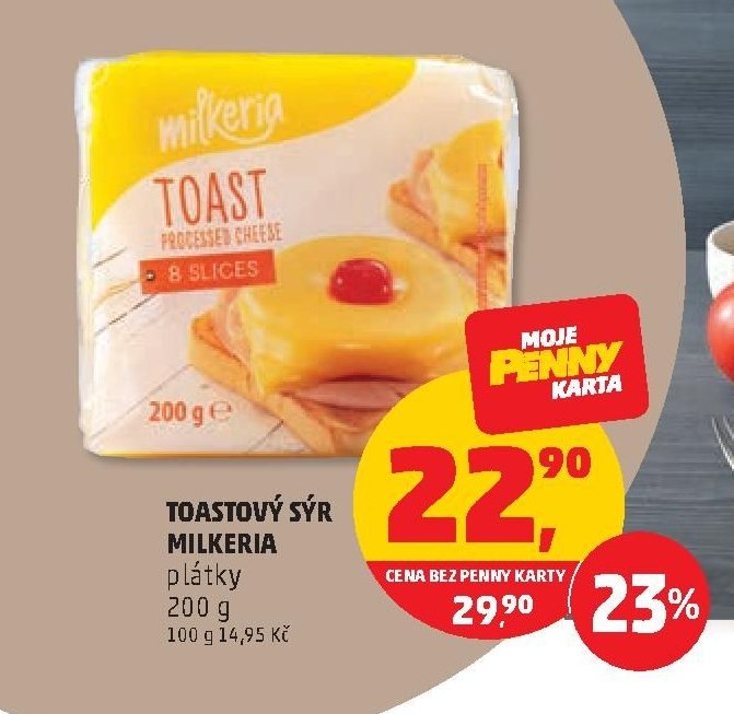 TOASTOVÝ SÝR MILKERIA plátky 200 g