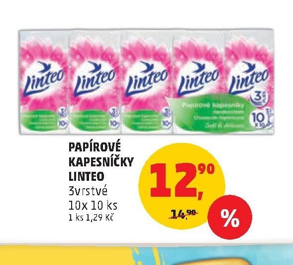 Papírové kapesníčky Linteo