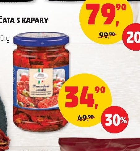 SUŠENÁ RAJČATA S KAPARY SAN FABIO