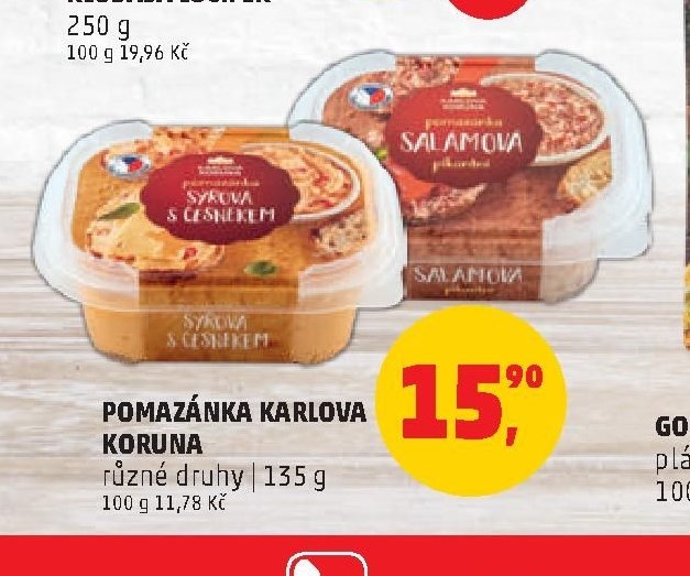 Pomazánka Karlova Koruna
