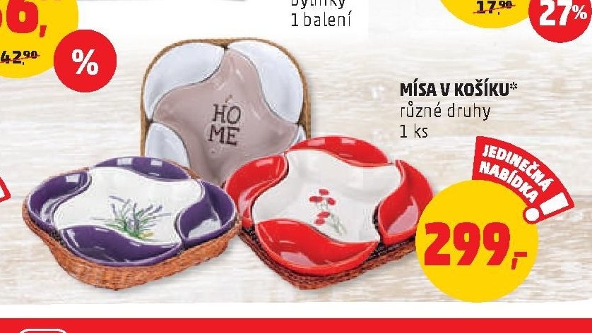 Mísa v košíku
