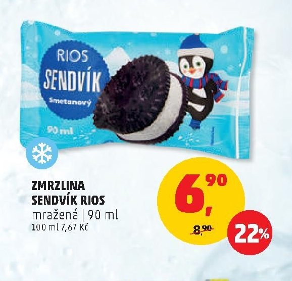 ZMRZLINA SENDVÍK RIOS