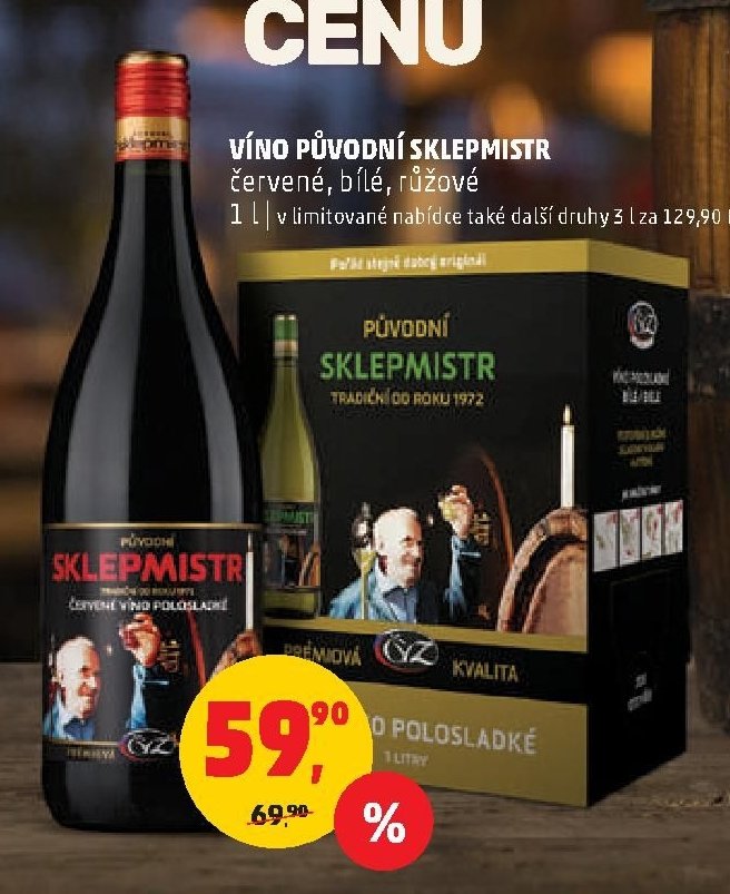 VÍNO PŮVODNÍ SKLEPMISTR