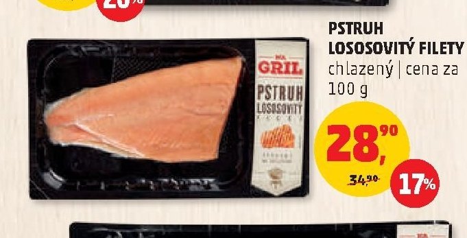 Pstruh lososovitý filety