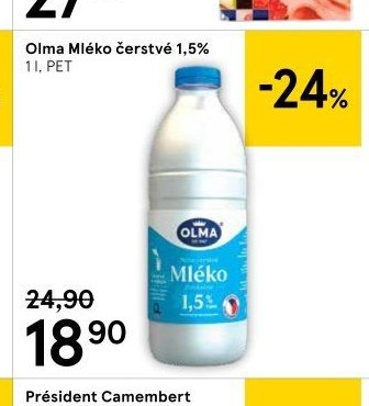 Olma Mléko čerstvé 1,5%